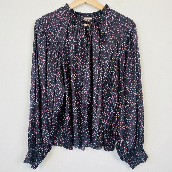 Ulla Johnson Tops - Ulla Johnson Long Sleeve Floral Tulip Blouse